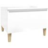 vidaXL Tavolino Bianco Lucido 50x46x35 cm in Legno Multistrato