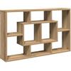 vidaXL Mensola da parete artigianale in rovere 85x16x52,