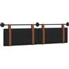 vidaXL Hangend Hoofdeinde Effen Zwart 190 x 55 x 5 cm Antiek PU