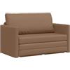 vidaXL Slaapbank Cappuccino 124 x 71 x 78 cm Kunstleer