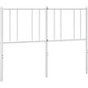 vidaXL Testiera di Ricambio in Metallo Bianco 120 cm