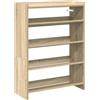 vidaXL Scarpiera Rovere Sonoma 60x25x81 cm in Legno Multistrato