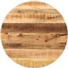 vidaXL Tafelblad rond Ø 70x2,5 cm massief ruw mangohout