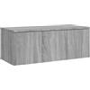 vidaXL Mobile Porta TV Grigio Sonoma 80x34x30 cm in Legno Multistrato