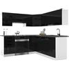 B BELINI GROUP Belini ITALIA 6 Cucina Angolare Componibile 360cm Nero
