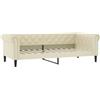 vidaXL Letto da Giorno Crema 100x200 cm in Similpelle