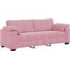 vidaXL 3-zitsbank roze 220x77x82 cm fluweel