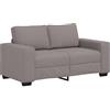 vidaXL 2-zitsbank Taupe 160x77x82 cm Stof