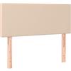 vidaXL Testiera Cappuccino 100x5x78/88 cm in Similpelle