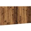 vidaXL Hoofdeinde 160x1,5x80 cm bewerkt hout oud houtkleurig