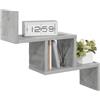 vidaXL Wandplank Betongrijs 48 x 15 x 42 cm Bewerkt hout