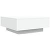 vidaXL Tavolino da Soggiorno con Luci LED Bianco 80x80x31 cm