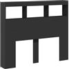 vidaXL Testiera con Contenitore a LED Nera 120x17x102 cm