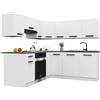 B BELINI GROUP Belini ITALIA 6 Cucina Angolare Componibile 360cm Bianco Opaco