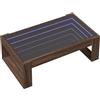 vidaXL Salontafel met Infinity LED 90x53x30 cm bruin eikenkleurig