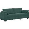 vidaXL 3-zitsbank donkergroen 220x77x82 cm fluweel