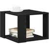 vidaXL Tavolino da Salotto Rovere Nero 40 x 40 x 30 cm, Tavolino da caffè Moderno e Trendy, Legno ingegnerizzato, Pratico Rettangolare per Il Soggiorno