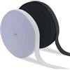 AMANDELIZABE 20 m × 20 mm nero bianco elastico largo cucito due volumi elastico nero, nastro per cintura per pantaloni, nastri elastici per cucito, nastro in tessuto per cucito per la casa fai da te.