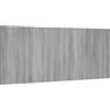 vidaXL Hoofdbord 200x1,5x80 cm bewerkt hout grijs sonoma eikenkleurig