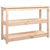 vidaXL Tavolo Consolle 110x40x74 cm in Legno Massello di Pino
