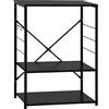 vidaXL Magnetronkast 60x39,6x79,5 cm bewerkt hout zwart