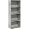 vidaXL Boekenkast 60x30x152 cm bewerkt hout betongrijs
