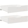 vidaXL Cassettoni da Letto 2 pz Bianchi 75x55x17 cm in Legno di Pino