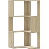 vidaXL Boekenkast 3-laags hoek 50x50x102 cm bewerkt hout sonoma eiken