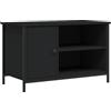vidaXL Tv-meubel 80x40x50 cm bewerkt hout zwart