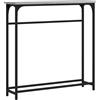 vidaXL Tavolino Consolle Grigio Sonoma 75x19,5x75 cm Legno Multistrato