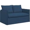 vidaXL Bank Blauw 136 x 82 x 85 cm Stof