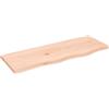 vidaXL Ripiano a Parete 80x30x2 cm Legno Massello Rovere Non Trattato