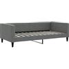 vidaXL Slaapbank 100x200 cm stof donkergrijs