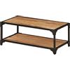 vidaXL Tavolino da Salotto 90x45x35 cm in Legno Massello di Acacia