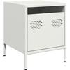 vidaXL Comodino Bianco 35x39x43,5 cm in Acciaio