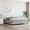 KTHLBRH Arredamento Casa Telaio per Letto Elegante letto matrimoniale con struttura robustaGiroletto a Molle Grigio Chiaro 180x200 cm in Tessuto