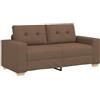 vidaXL Divano Divanetto Marrone 180x77x82 cm in Tessuto, divanetto, Divano, Divano, Divano a 2 posti, Divano, Divano a incandalco, Divano Imbottito