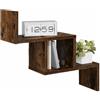 vidaXL Scaffale da parete Rovere Fumo 48 x 15 x 42 cm