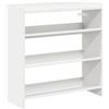 vidaXL Scarpiera Bianca 60x25x62 cm in Legno Multistrato
