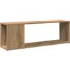 vidaXL Tv-meubel 100x24x32 cm bewerkt hout artisanaal eikenkleur