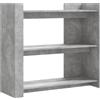 vidaXL Wandtafel 100x35x90 cm bewerkt hout betongrijs