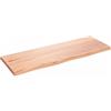 vidaXL Ripiano Muro Marrone Chiaro 80x30x2 cm Massello Rovere Trattato
