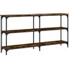 vidaXL Wandtafel 150x29x75 cm bewerkt hout gerookt eikenkleurig