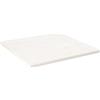 vidaXL Tafelblad vierkant 80x80x2,5 cm massief grenenhout wit