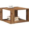 vidaXL Tavolino da Salotto Legno Vecchio 51,5 x 51,5 x 30 cm, Tavolino da caffè Moderno e Trendy, Legno ingegnerizzato, Pratico Rettangolare per Il Soggiorno