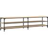 vidaXL Mobile TV Rovere Sonoma 200x30x50cm Legno Multistrato e Metallo