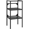 vidaXL Struttura per Lavabo da Bagno Nera 40x38x83 cm in Ferro