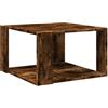 vidaXL Tavolino Salotto Rovere Fumo 51,5x51,5x30cm Legno Multistrato