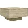 vidaXL Tavolino da Salotto Rovere Sonoma 55x55x31 cm Legno Multistrato