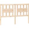 vidaXL Hoofdbord 125,5x4x100 cm massief grenenhout